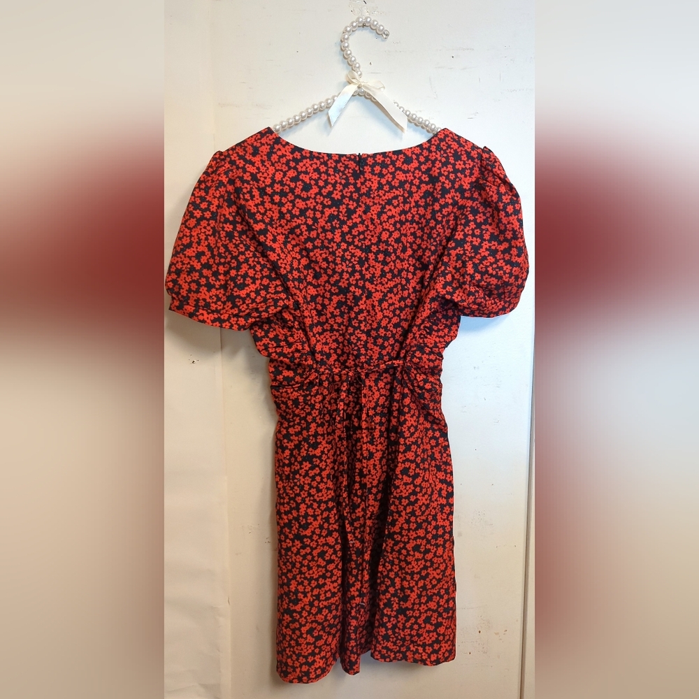 Red patterned dress - Picture 2 of 2